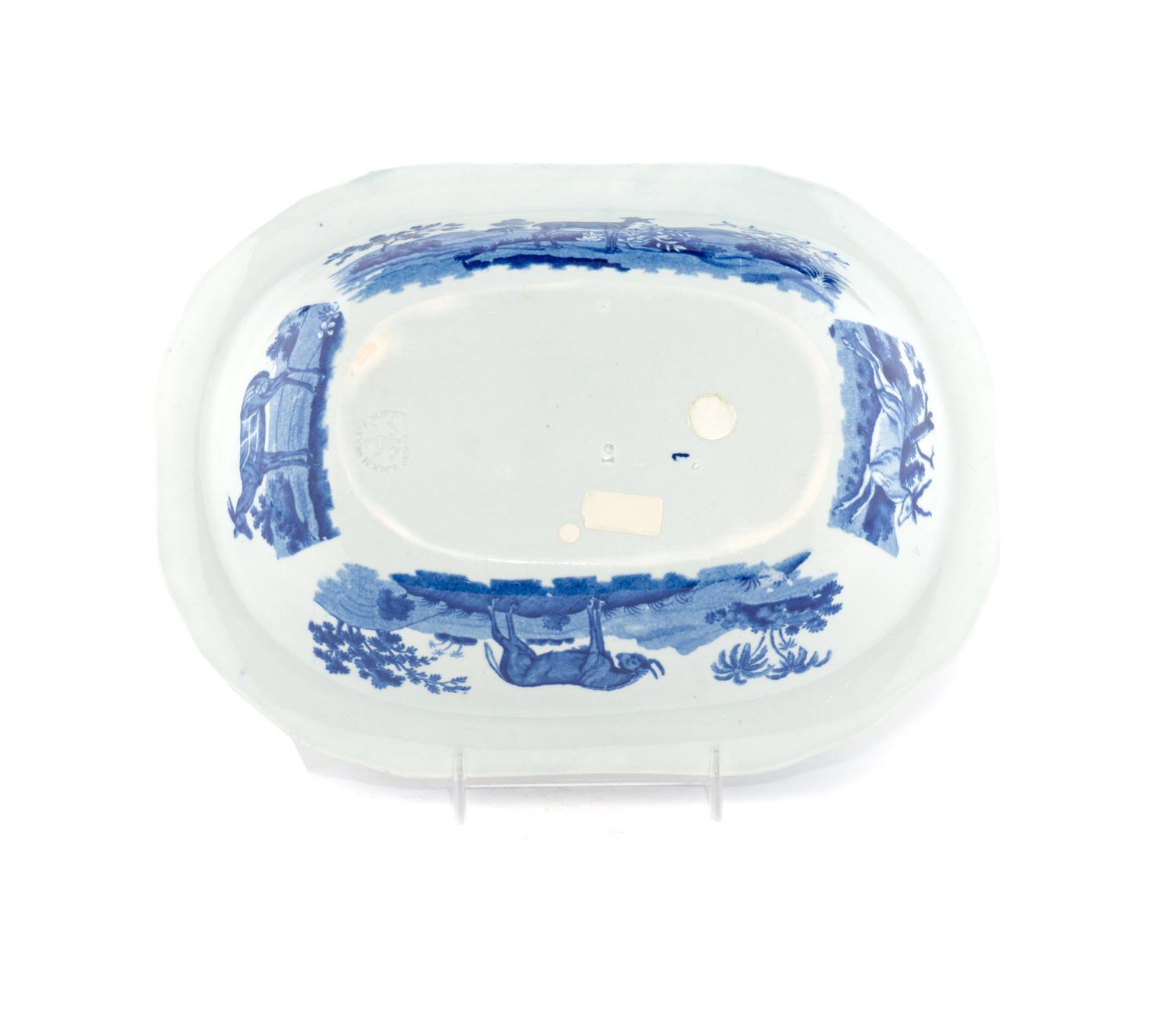 A Staffordshire Transferware Sporting Series Open Vegetable Bowl