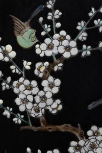 A Pair of Chinese Export Famille Noir Vases