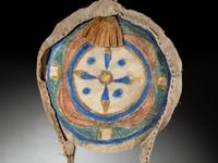 Arapaho Painted Parfleche Shield