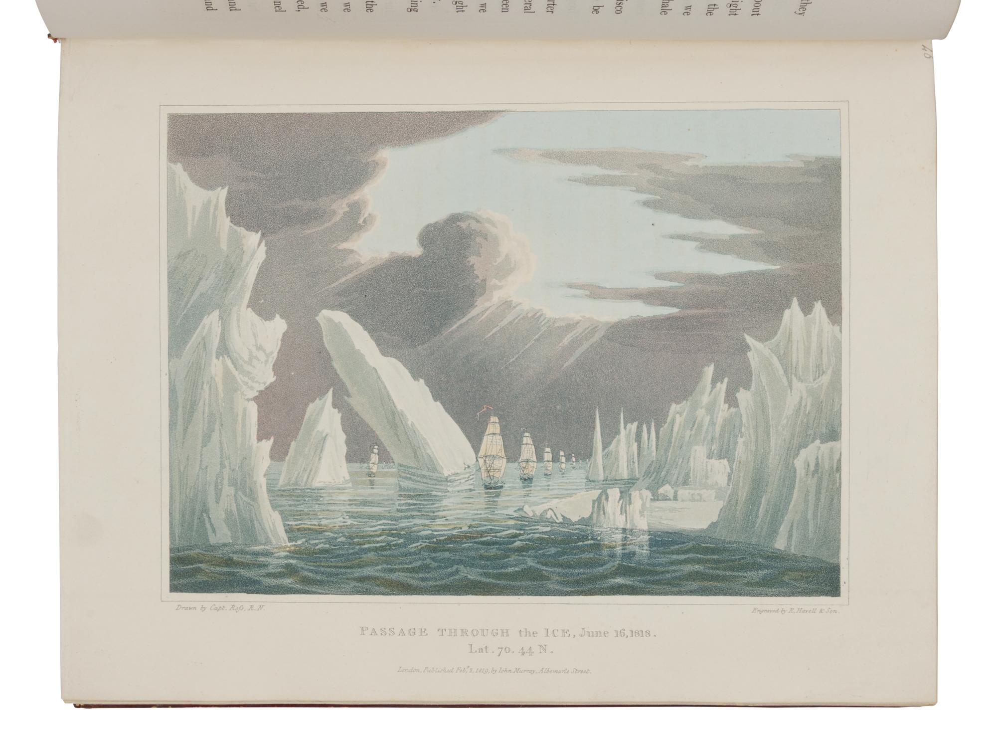 [TRAVEL & EXPLORATION]. ROSS, John, Sir (1777-1856). A Voyage of Discovery, Made Under the Orders of the Admiralty, in His Majesty's Ships Isabella and Alexander, for the Purpose of Exploring Baffin's Bay and Inquiring into the Probability of a North-West Passage . London: John Murray, 1819.