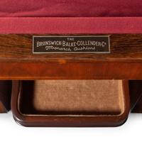 A Brunswick-Balke-Collender Co. 'Hudson' Art Deco Walnut Billiard Table