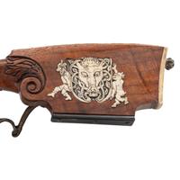 Contemporary Cheekstock Flintlock Rifle with Diana Motifs by John B. Derrick (American, b.1936)