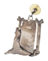 Navajo and Southwestern-style Silver Post and Clip Earrings