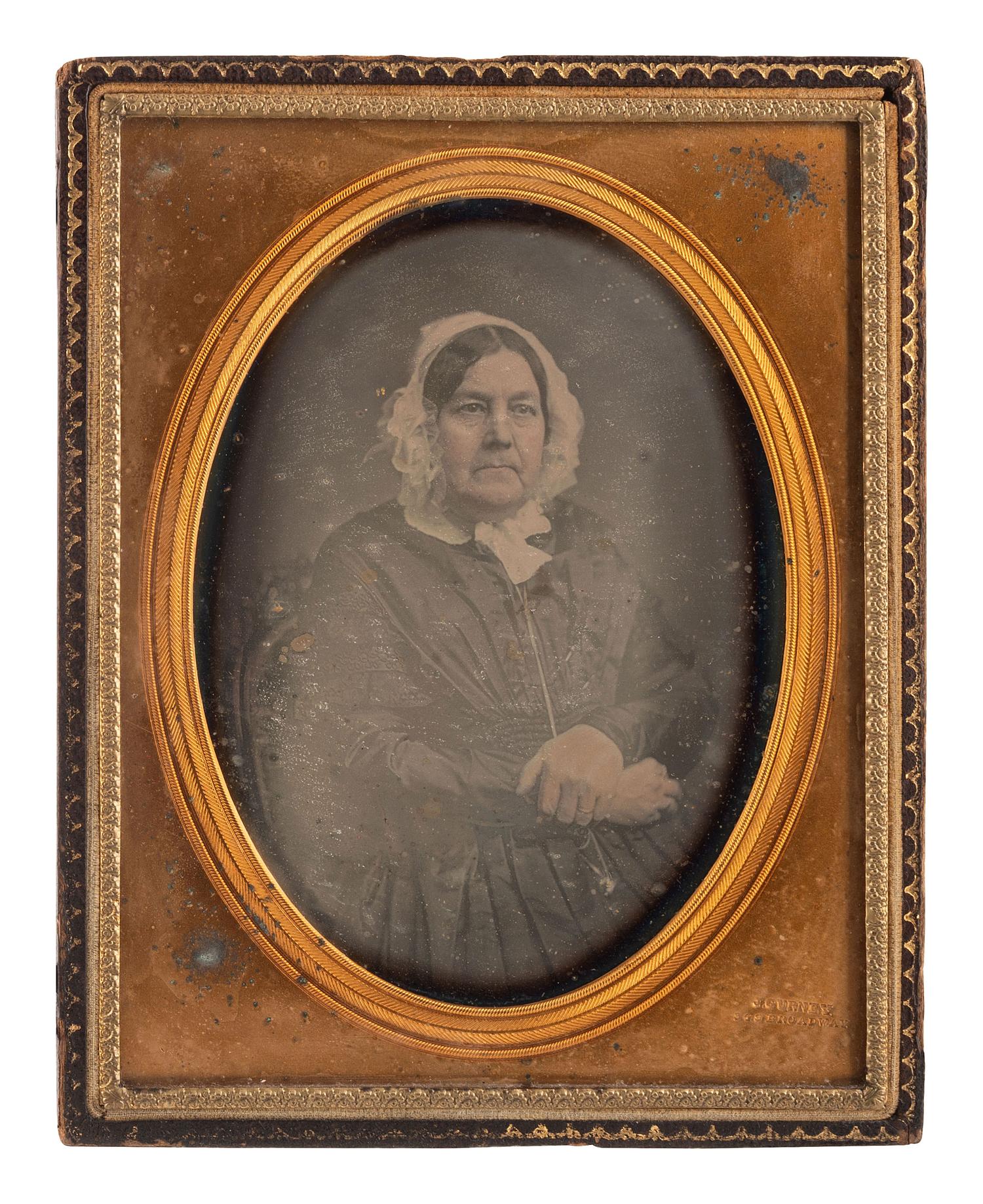 [EARLY PHOTOGRAPHY]. GURNEY, Jeremiah, photographer. Three half plate daguerreotype portraits by Gurney, New York, comprising: