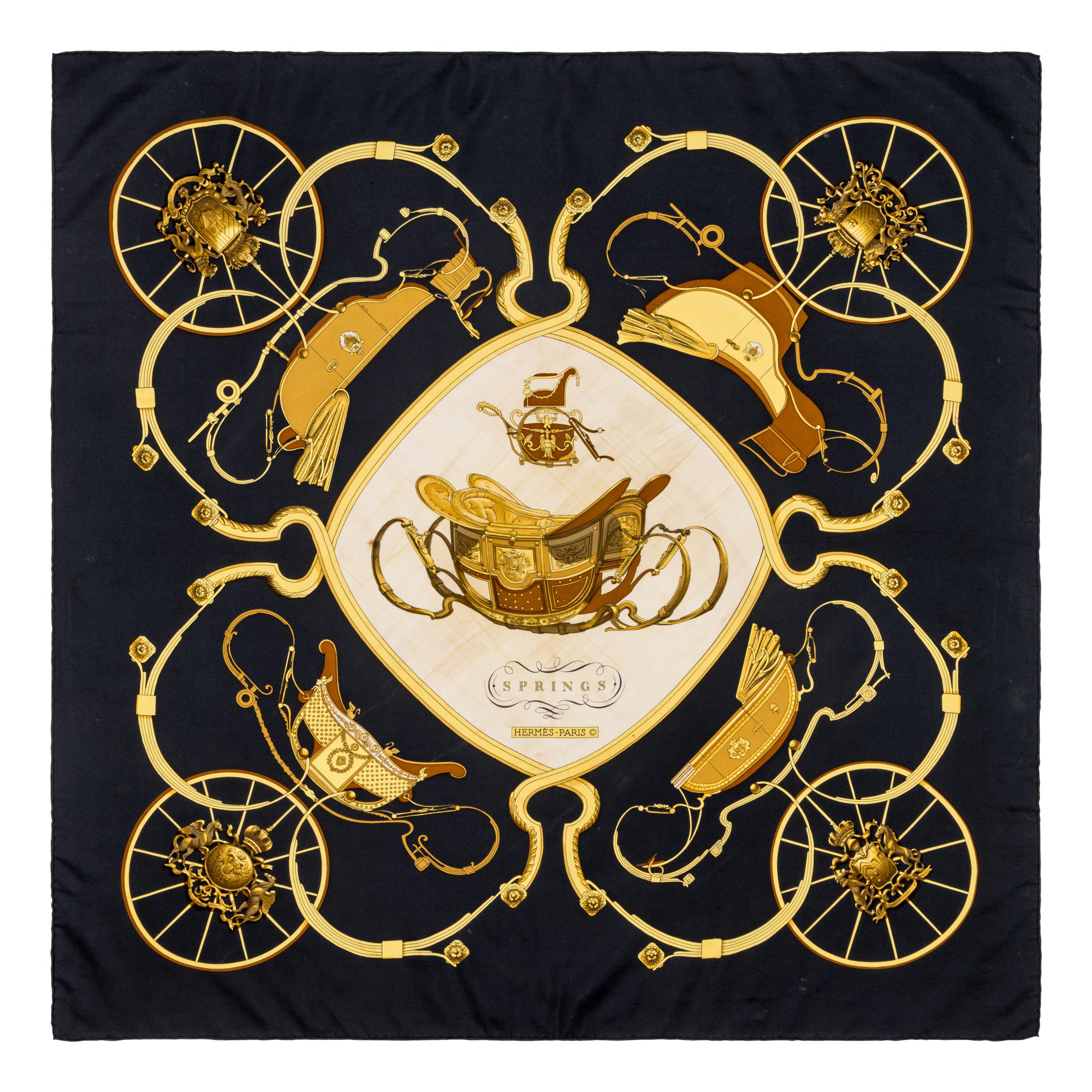 Hermès, Five Silk Scarves 90