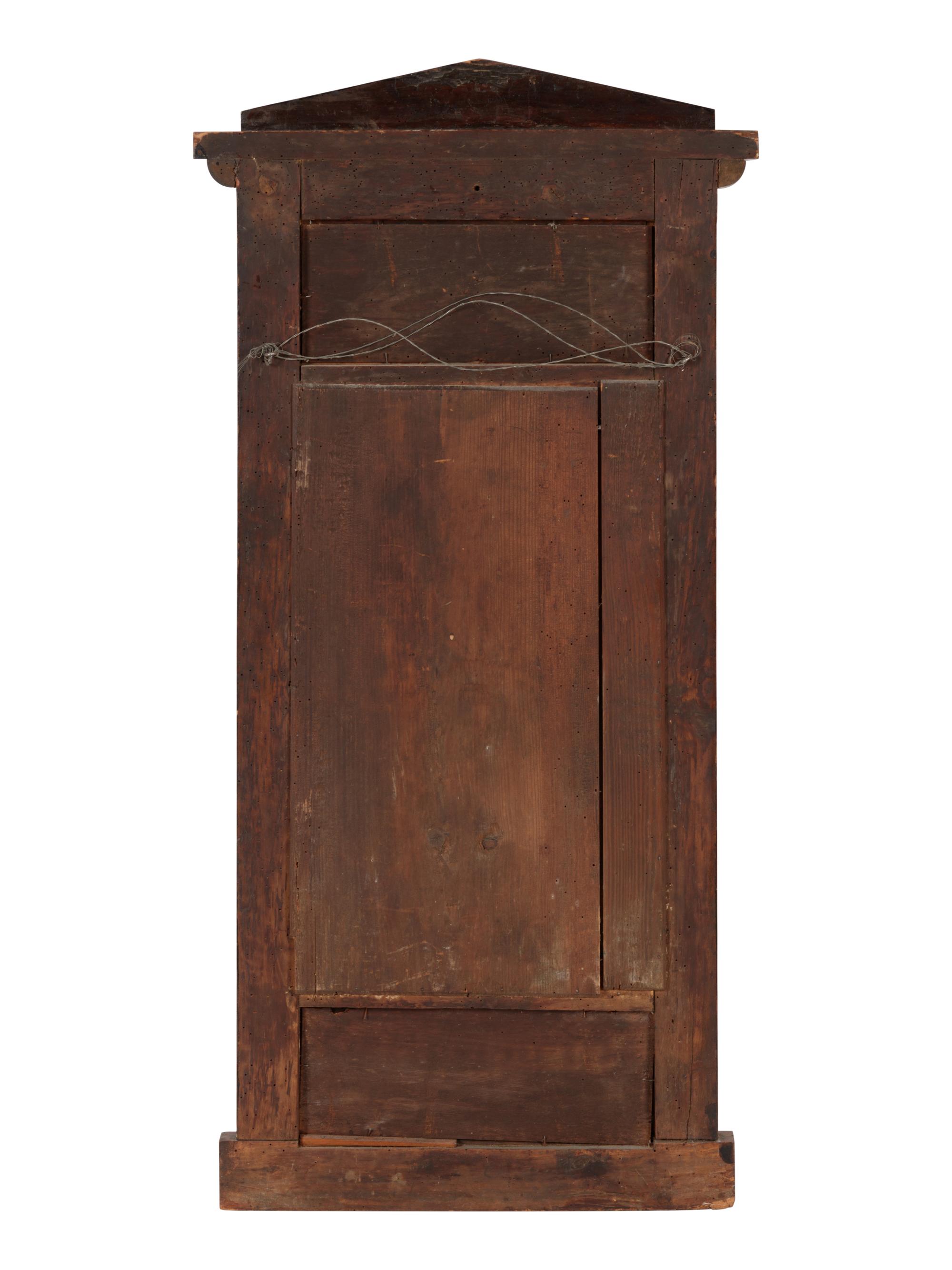 A Biedermeier Gilt Metal Mounted Mirror