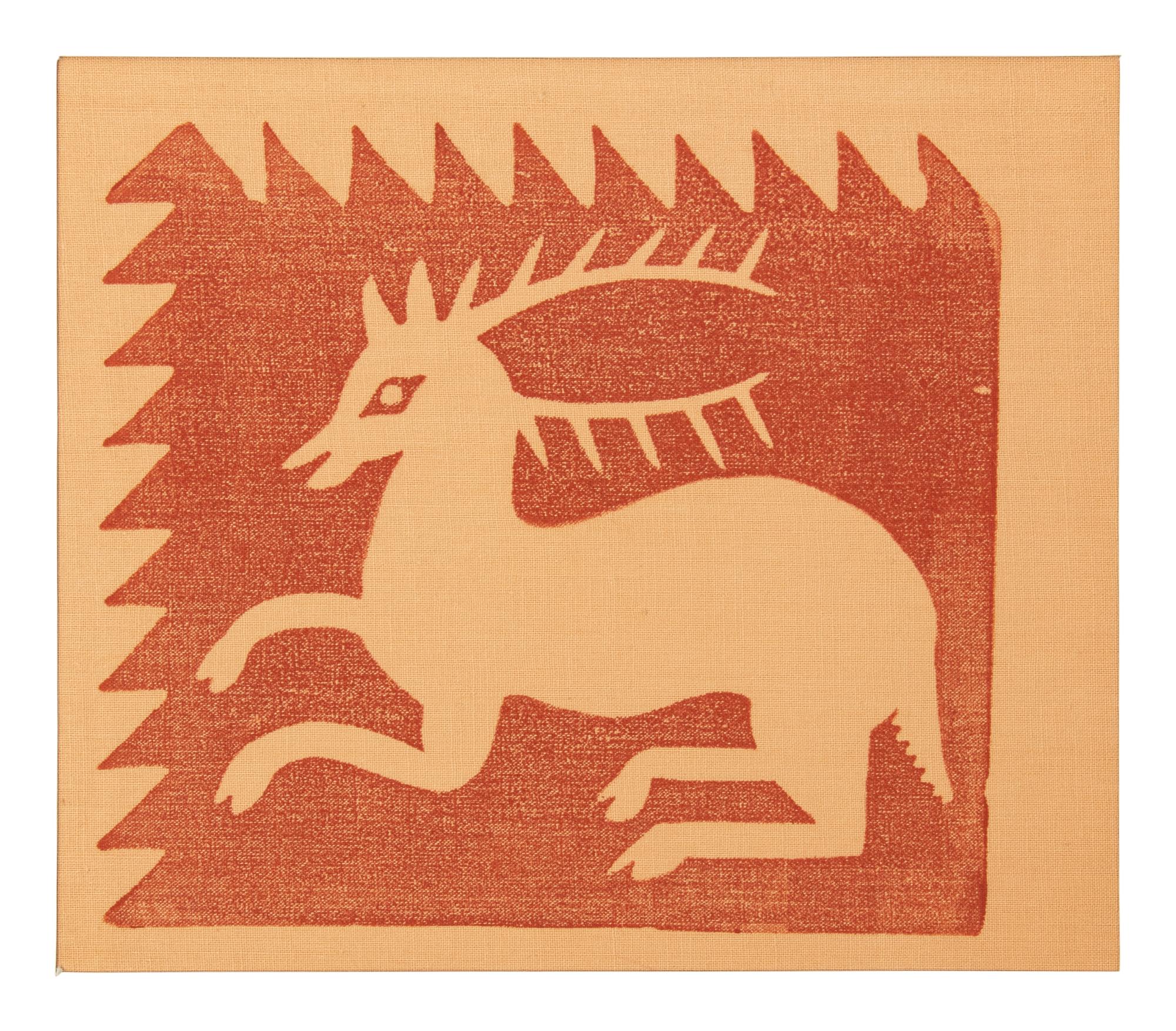 Milwaukee WPA Handicraft Project Blockprinted Textile Sample Book, 1940s