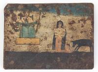 Two Mexican Tin Retablos Height of larger 9 1/4 x width 6 inches. — LATE 19TH CENTURY