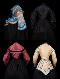 Four Bodices, 1850-70s