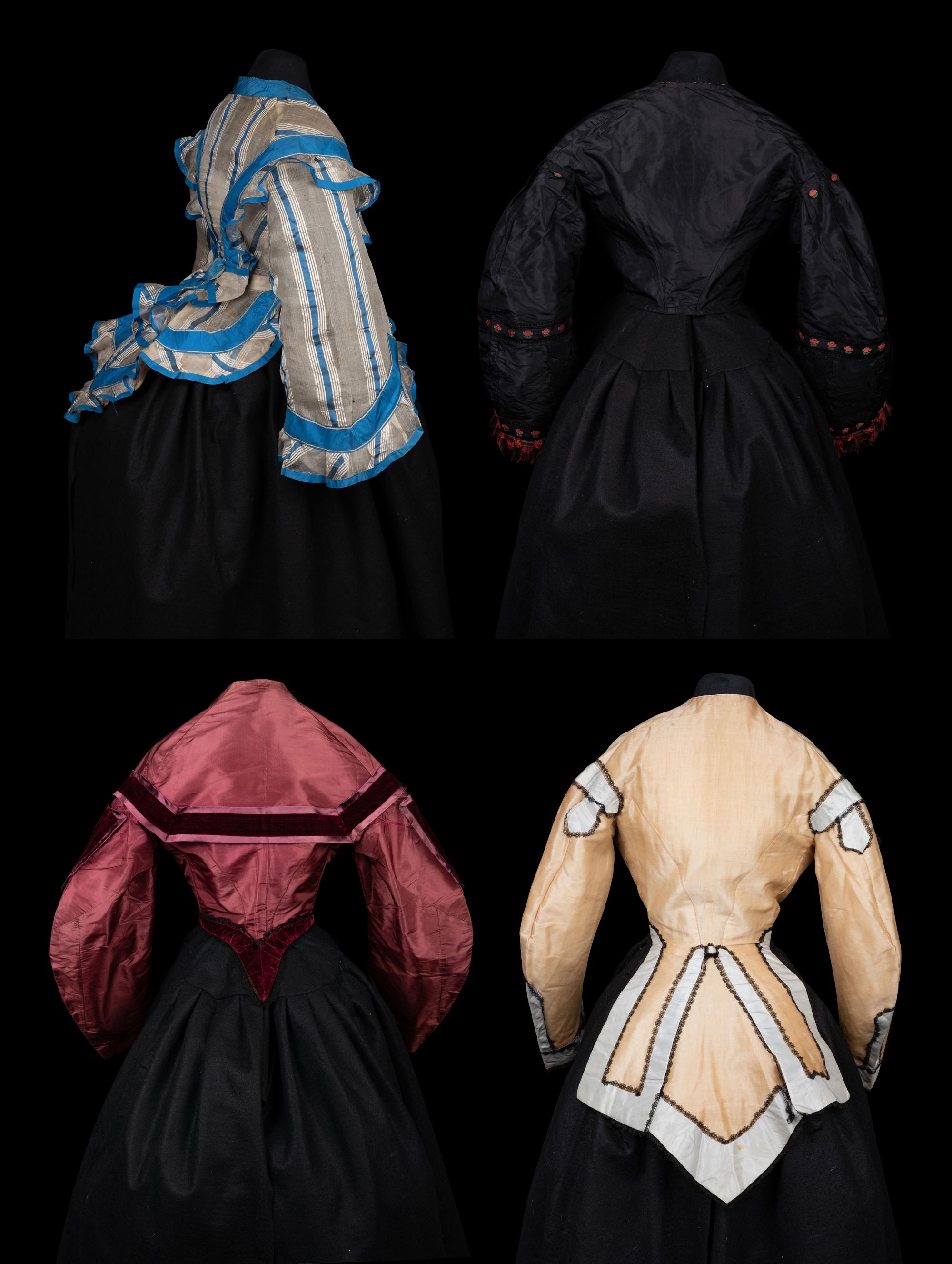 Four Bodices, 1850-70s