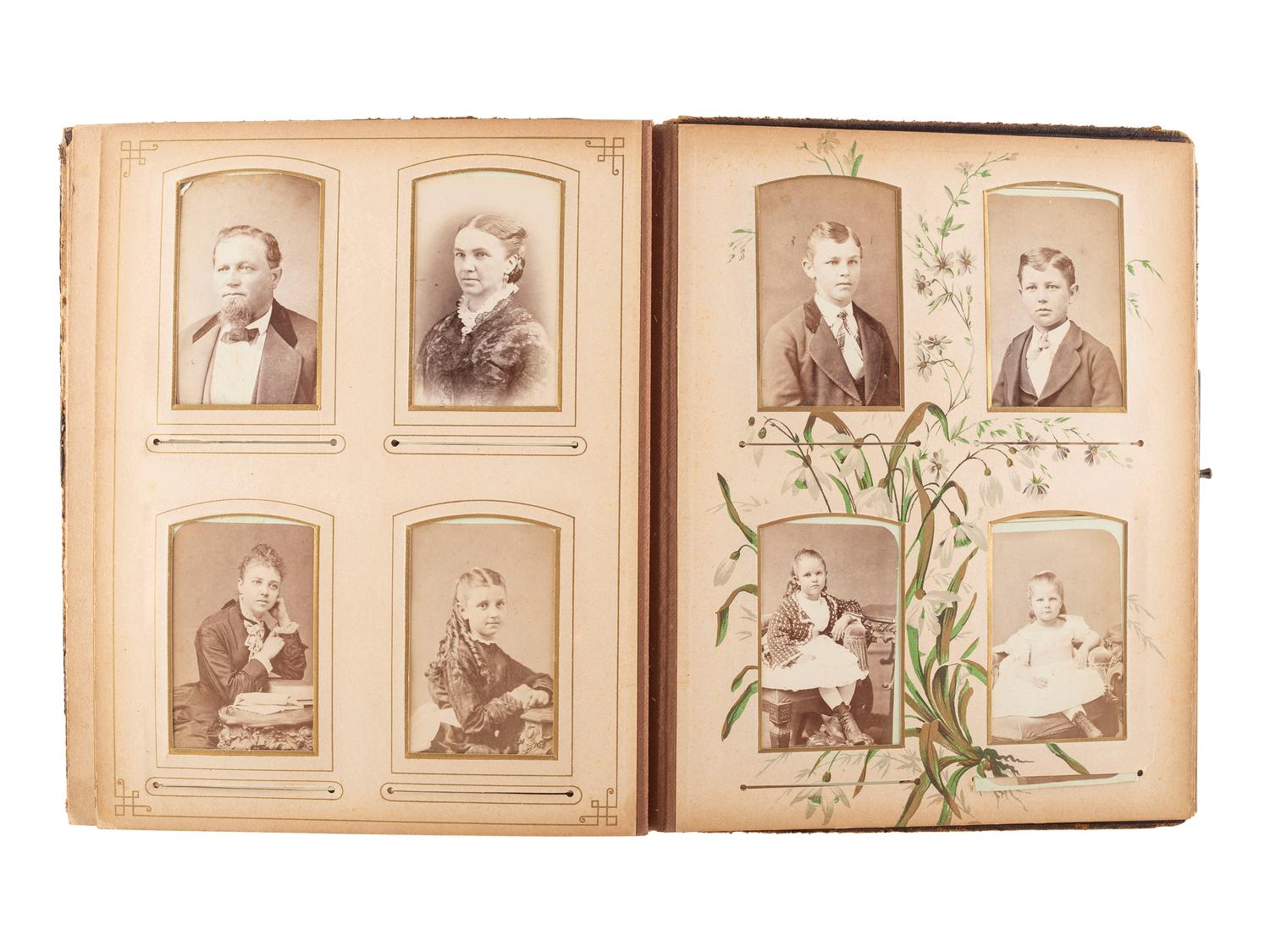 [EARLY PHOTOGRAPHY]. A collection of over 200 19th century photographs, incl. tintype of Indian Wars-era soldier.