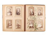 [EARLY PHOTOGRAPHY]. A collection of over 200 19th century photographs, incl. tintype of Indian Wars-era soldier.