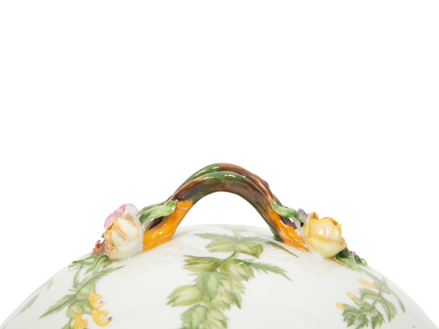 A Royal Copenhagen Flora Danica Porcelain Round Covered Vegetable Dish