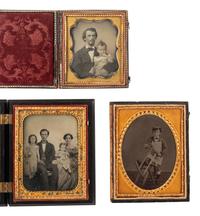 [EARLY PHOTOGRAPHY]. 6 cased images featuring children, including an occupational image.