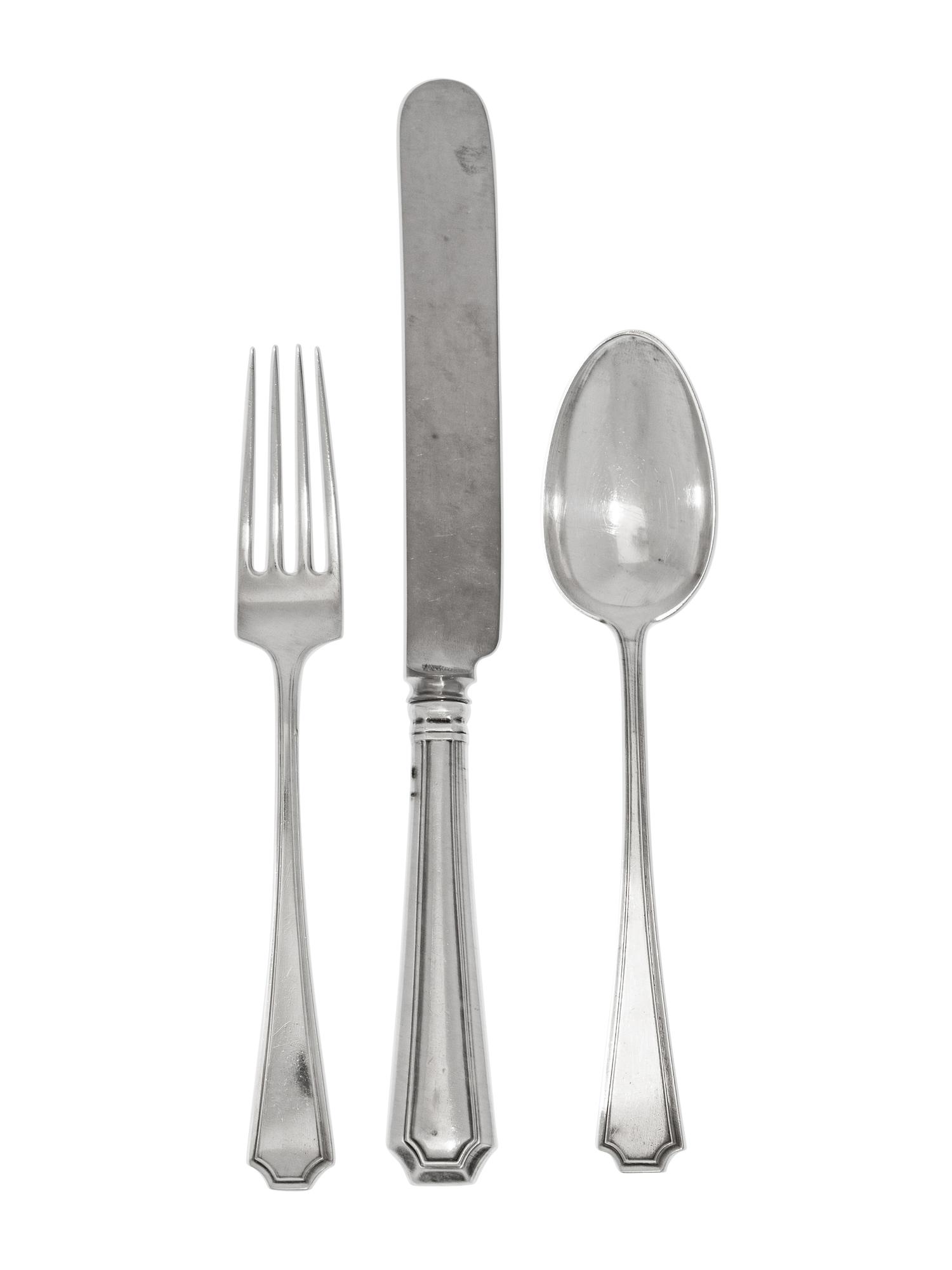 An American Silver Flatware Service