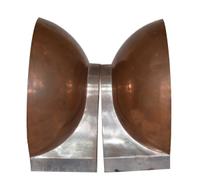 A Pair of Copper and Iron Wall Sconces 15.5" W x 15.5" D x 7.5" H — England, Circa 1920