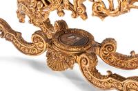 A Louis XIV Style Giltwood and Chinese Lacquer-Inset Salon Table