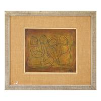 Ángel Botello (Spanish, 1913-1986) — Four Seated Figures , c. 1950