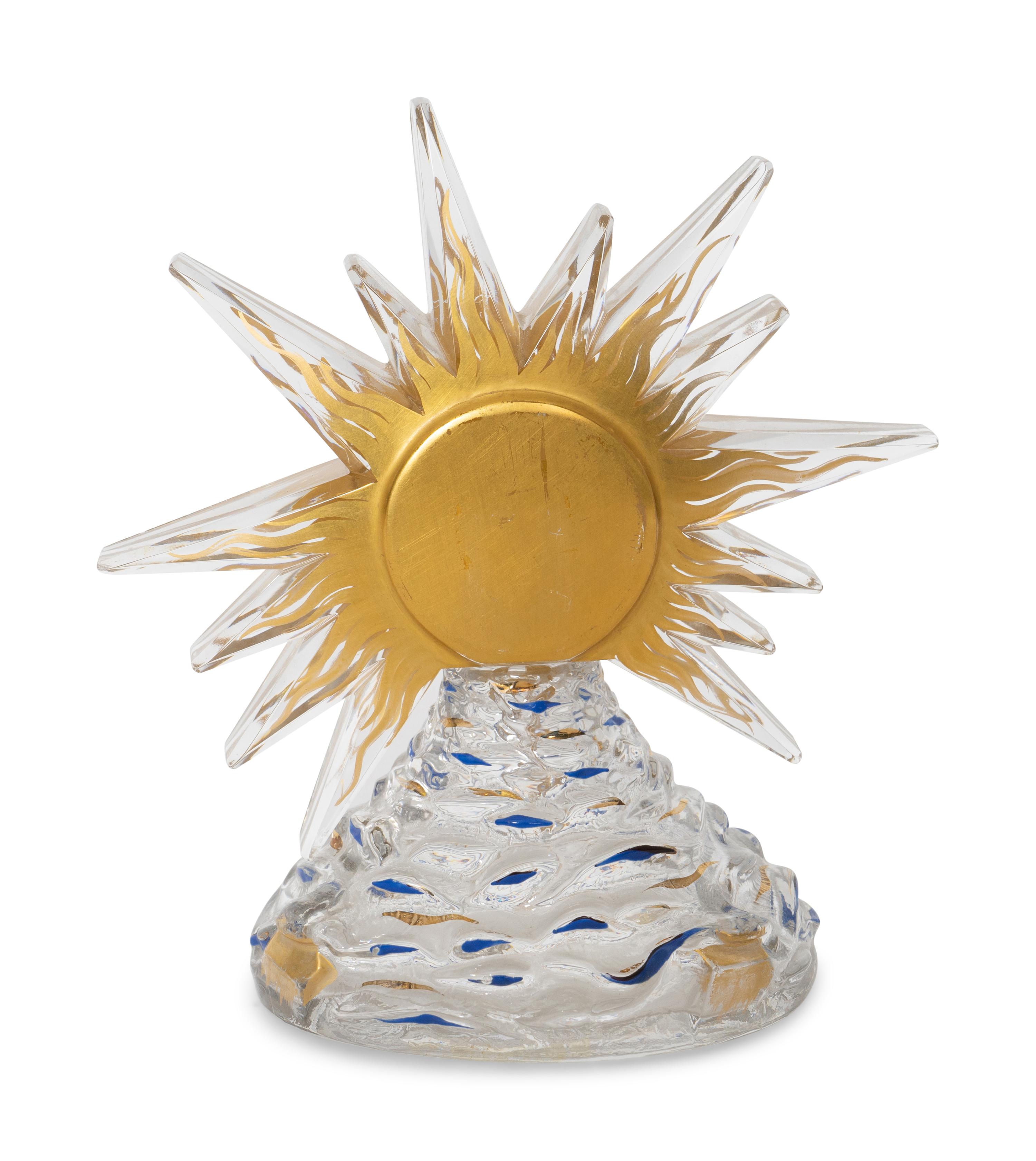 A Pair of Baccarat Salvador Dali for Schiaparelli Le Roi Soleil Perfume Bottles