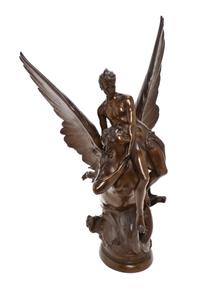 A French Bronze Figure, DENYS PUECH (1854-1942), Height 19 inches. — DENYS PUECH (1854-1942),