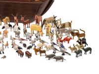 A Large Noah’s Ark with Lift-Off Cover and Large Number of Paired Animals