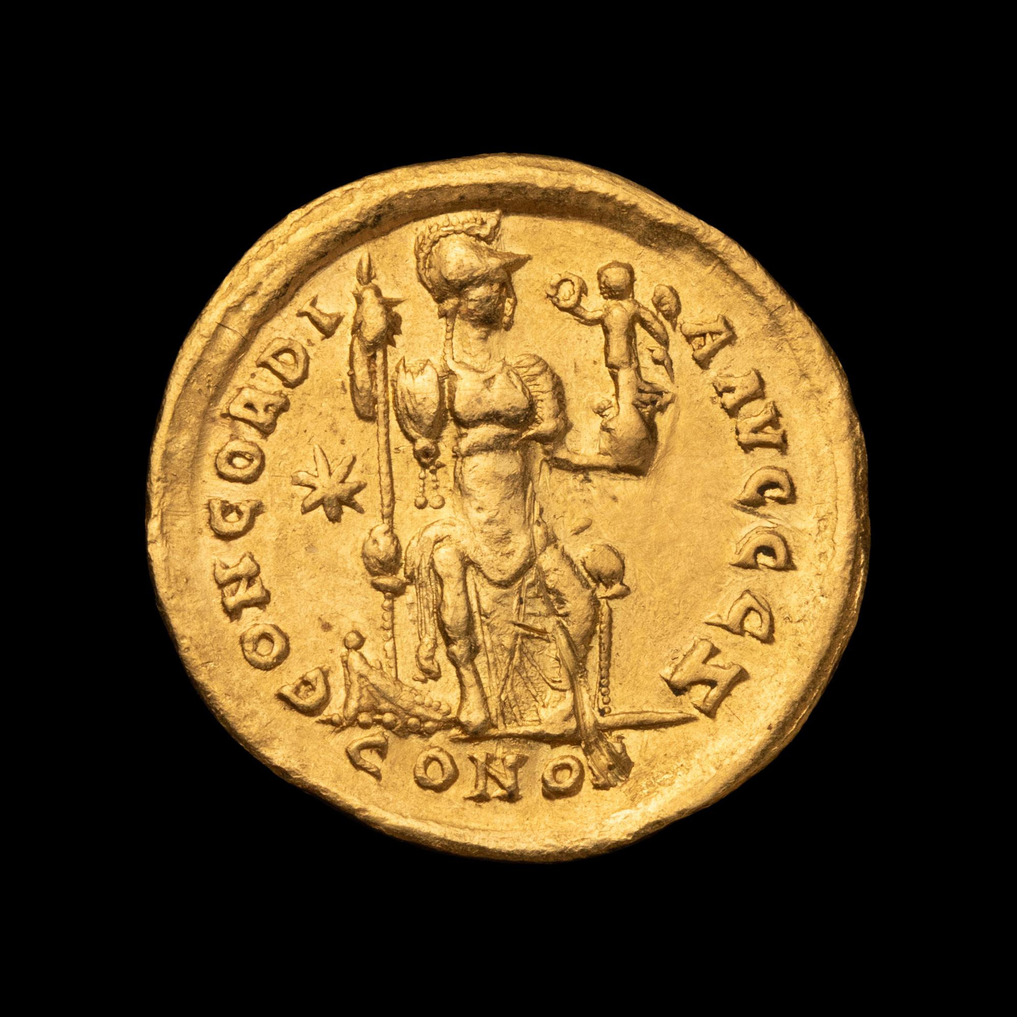 [ANCIENT] EASTERN ROMAN EMPIRE. Theodosius II (c. 402-450). Av Solidus (4.8 g)