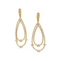 YELLOW GOLD AND DIAMOND EARRINGS