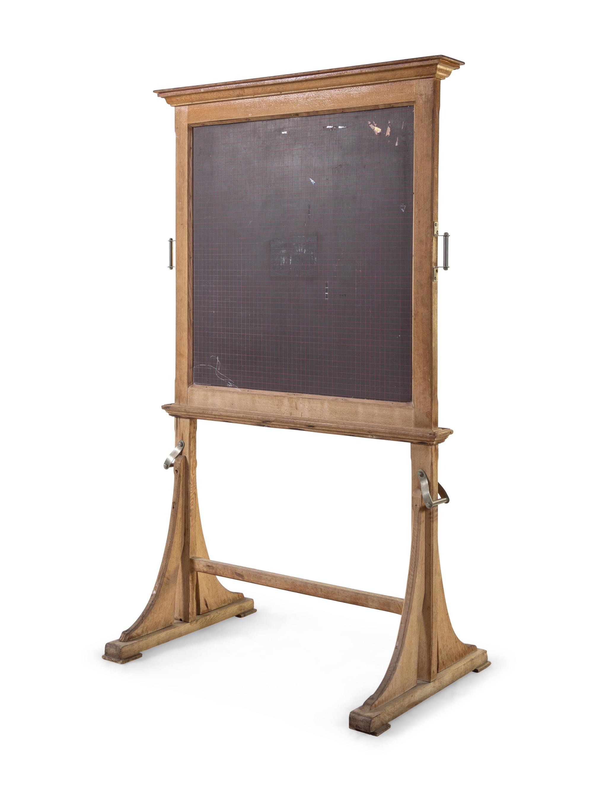 An American Cerused Wood Blackboard