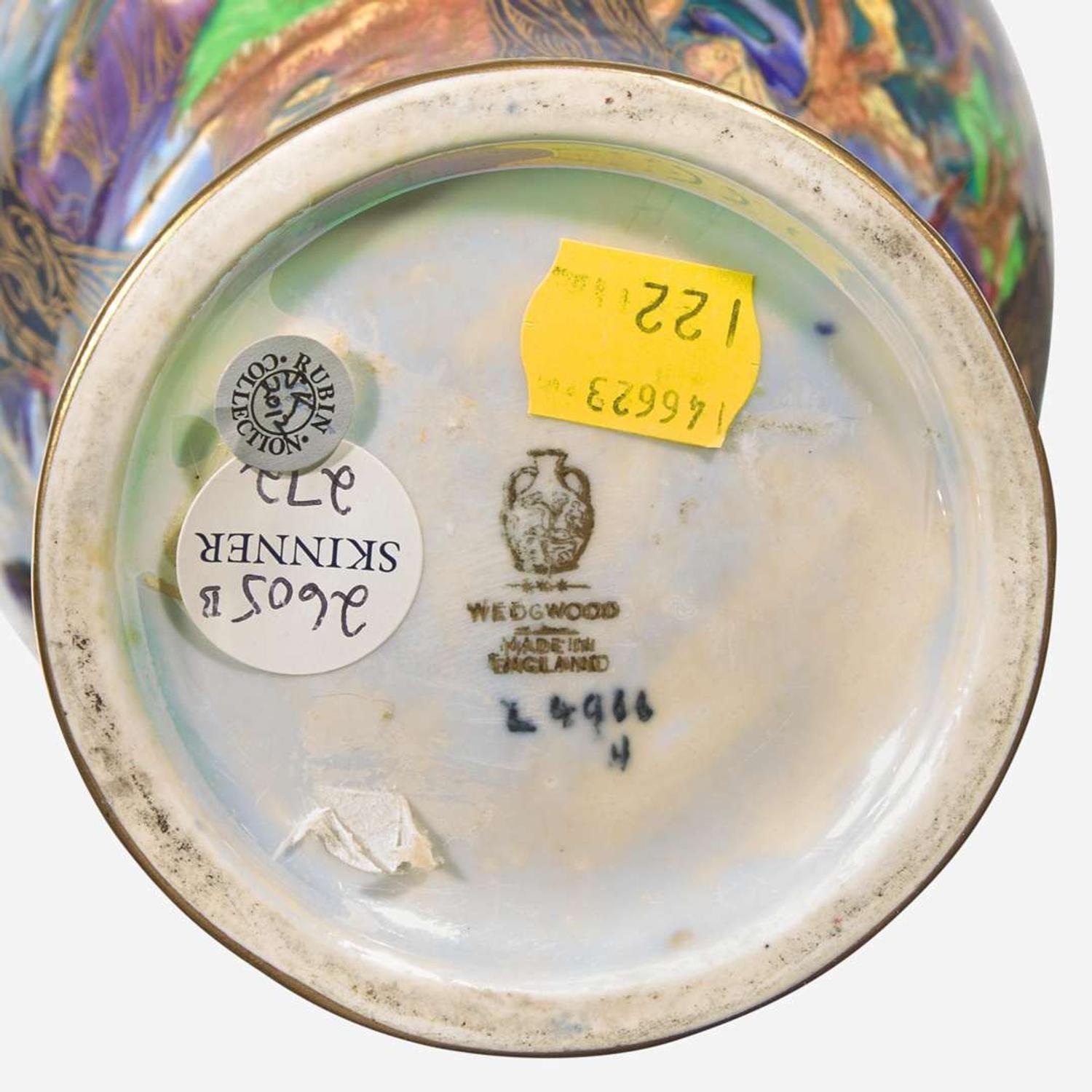 A Wedgwood Fairyland Lustre Vase and Cover UK, circa 1920