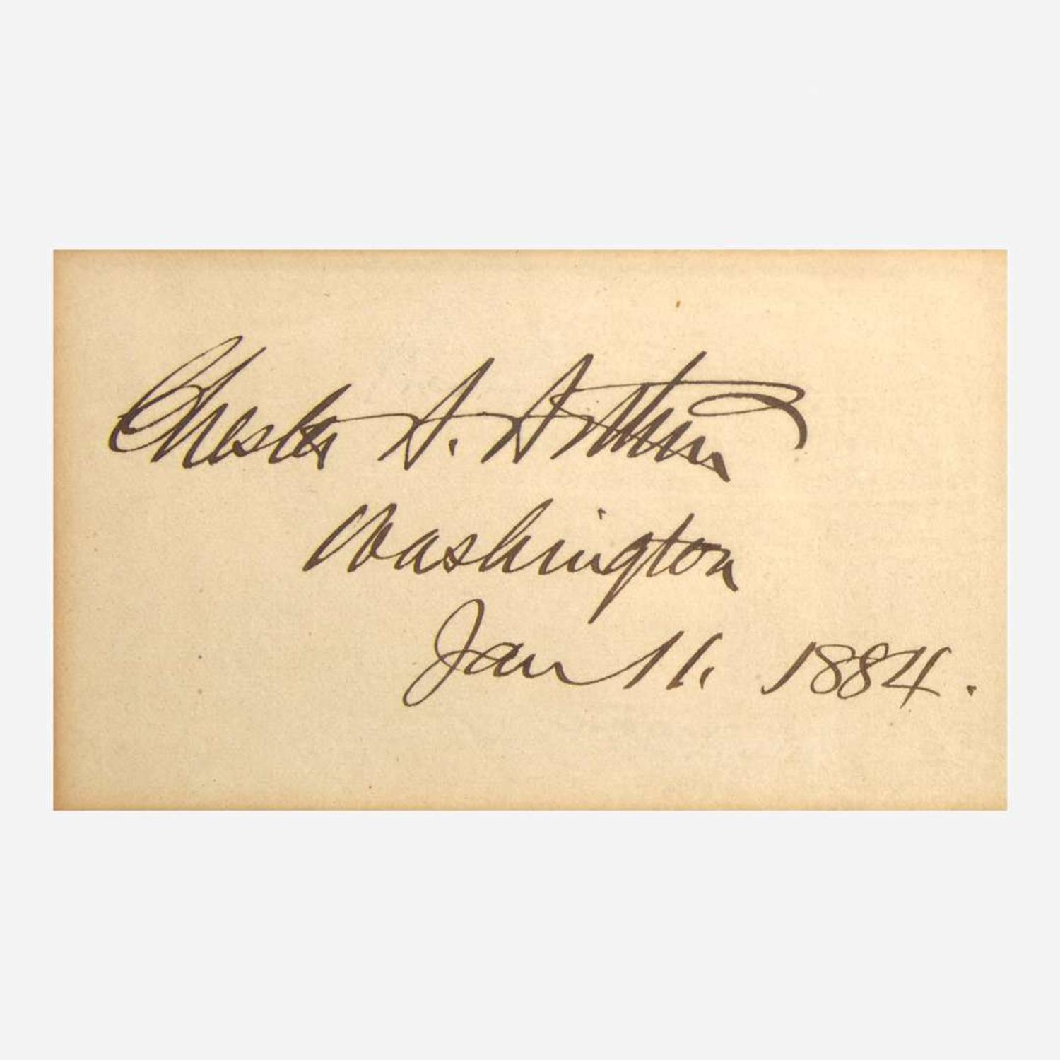 [Presidential] Hayes, Rutherford B., and James Garfield and Chester A. Arthur, et al. Group of 5 Cut Presidential Signatures