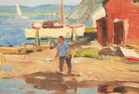 Waterfront at Essex. Conn , c. 1953
