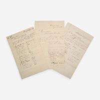 [Presidential] [Lincoln, Abraham] [Powell, George May] Group of 3 Manuscript Documents
