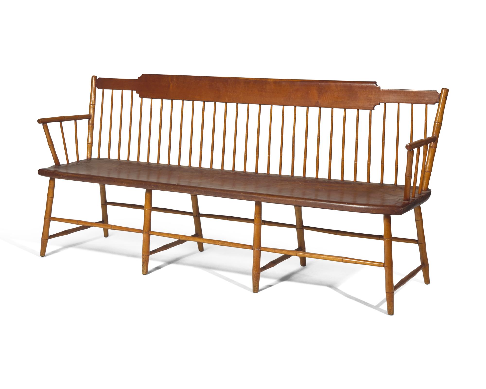 A Rod-Back Windsor Bench