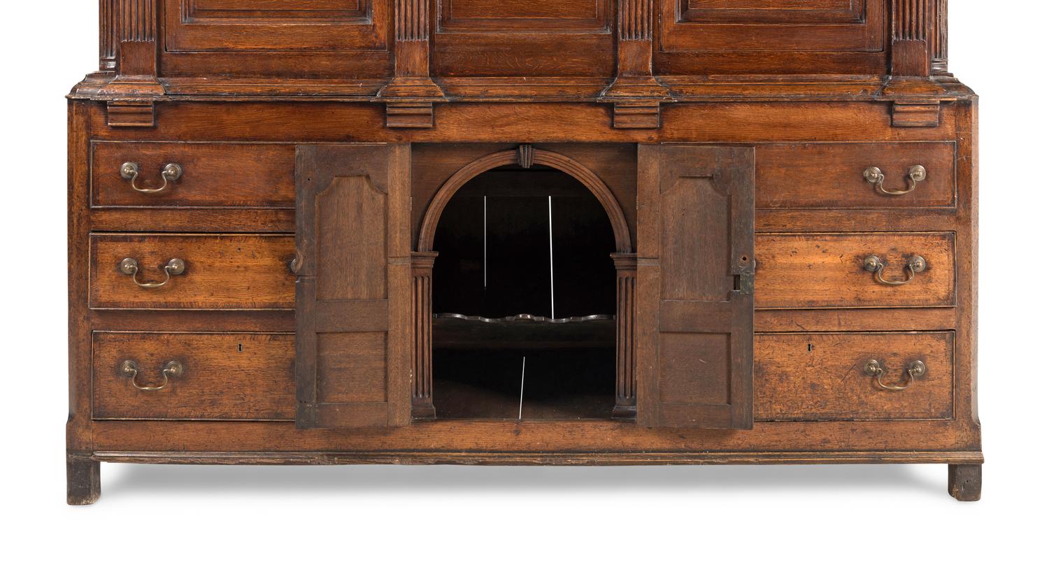 A English Provincial Oak Clothes Press