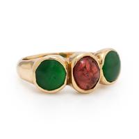 Yellow Gold and Multigem Ring