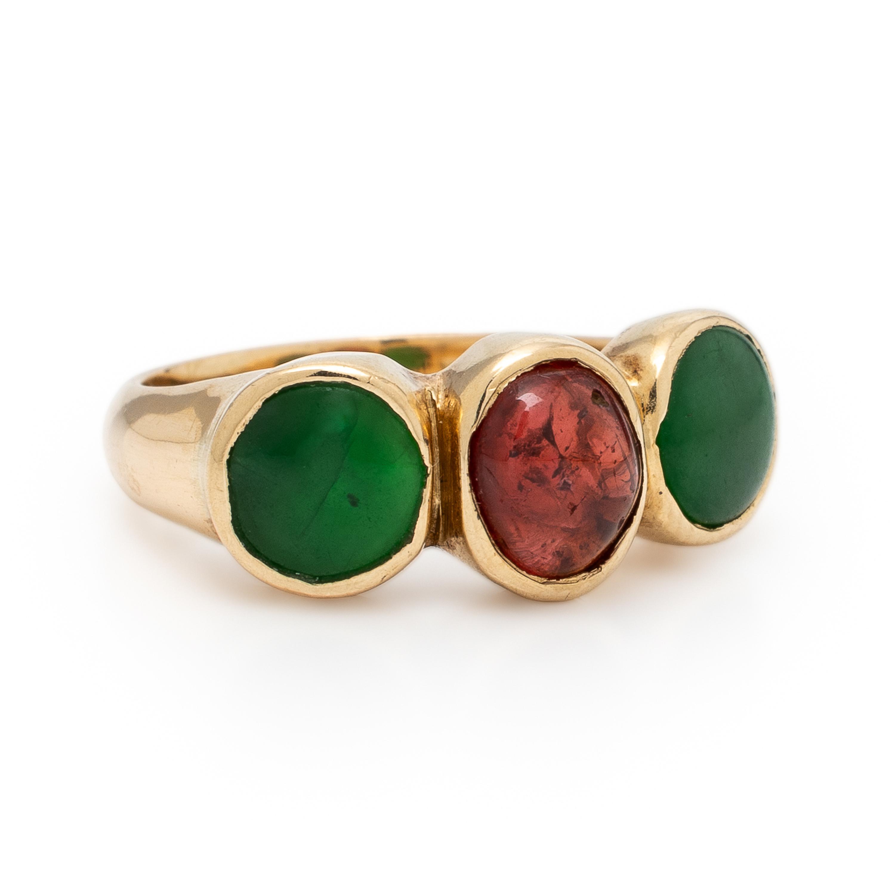 Yellow Gold and Multigem Ring