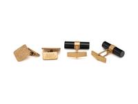 COLLECTION OF YELLOW GOLD CUFFLINKS
