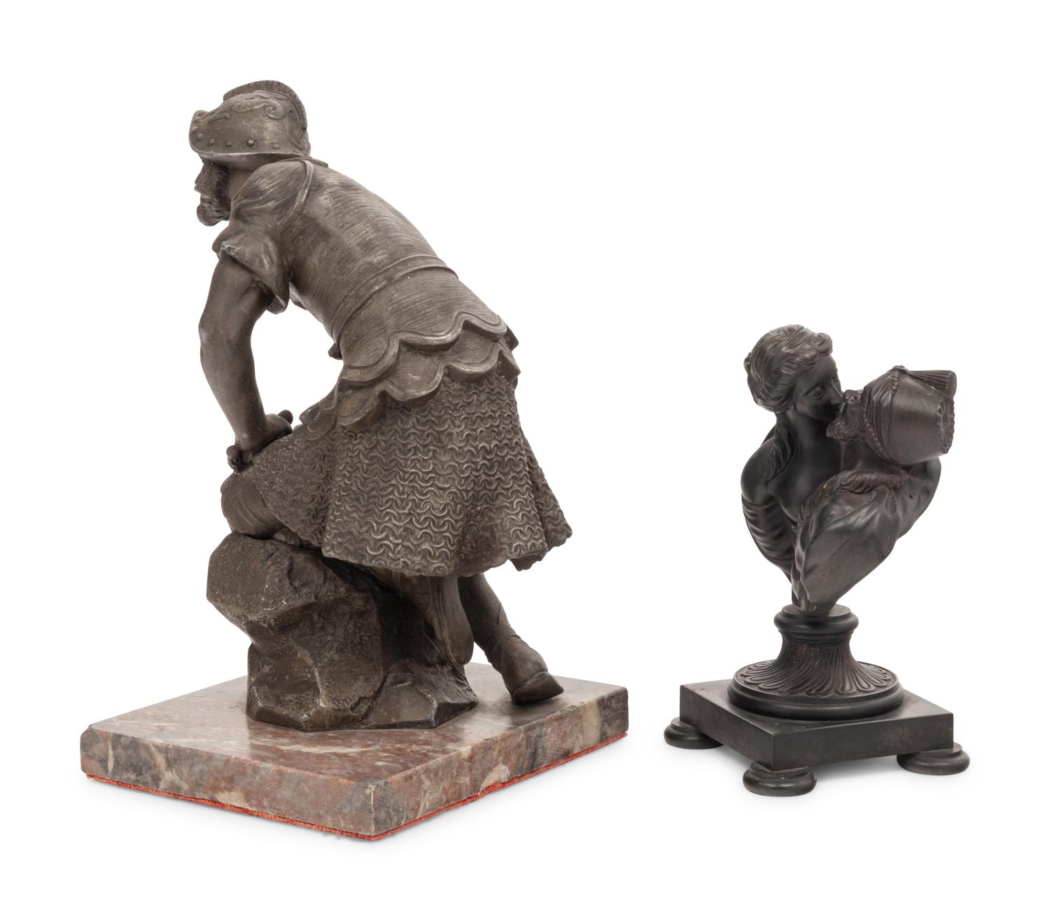 Two Continental Metal Figures