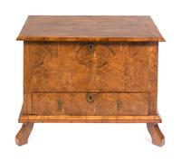 A George II Burl Walnut Blanket Chest