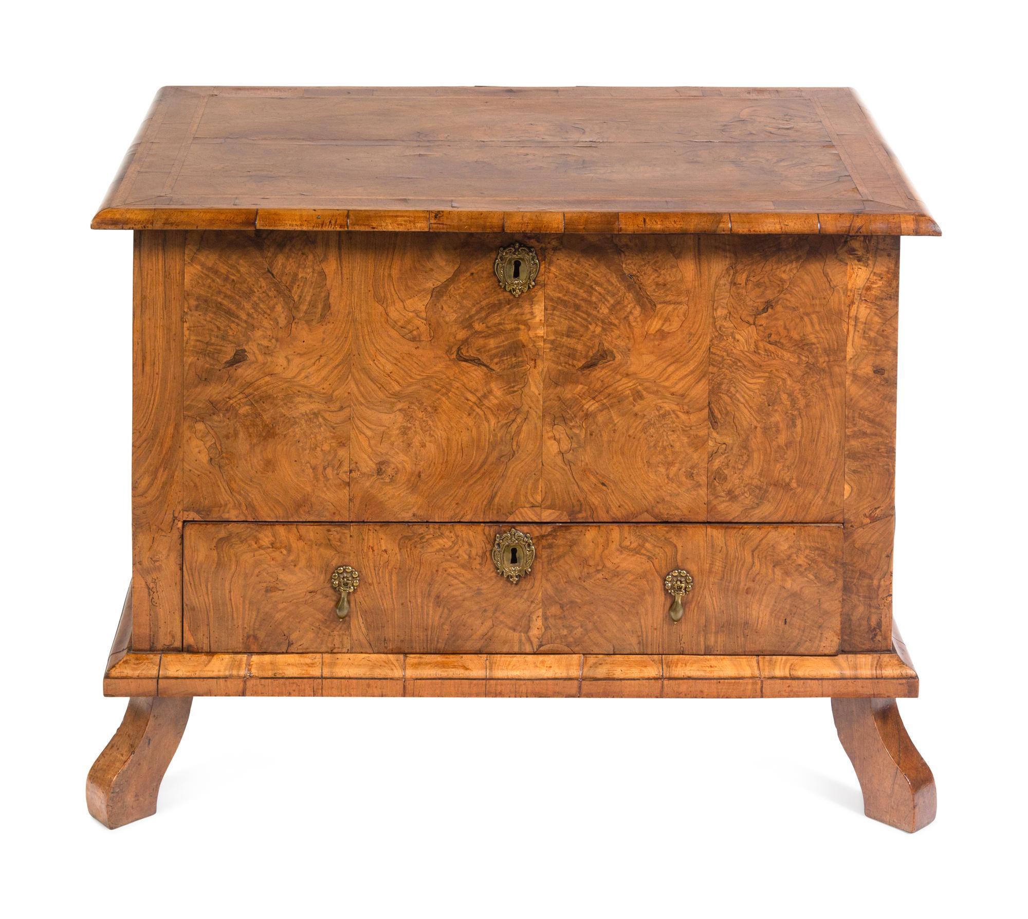 A George II Burl Walnut Blanket Chest