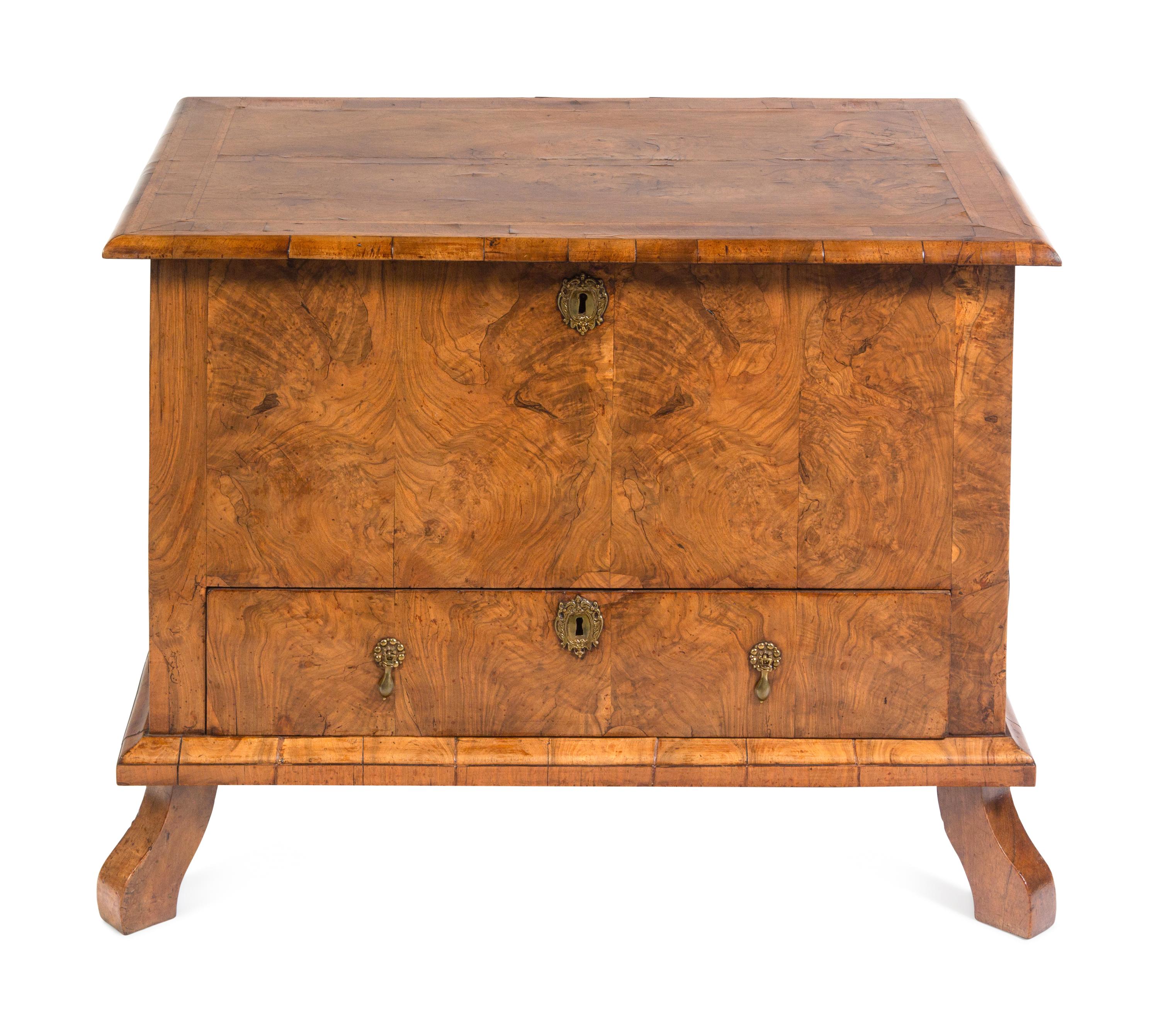 A George II Burl Walnut Blanket Chest