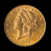 A United States 1903-S Liberty Head $20 Gold Coin