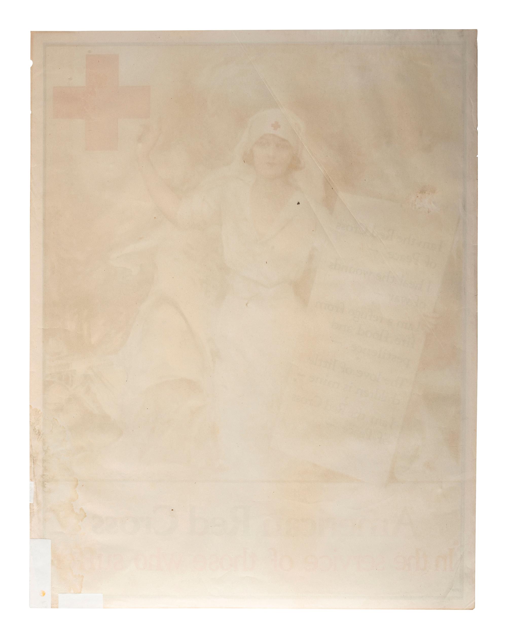 [AMERICAN RED CROSS]. BARTON, Clara (1821-1912). Autograph letter signed ("Clara Barton"). Oxford, MS, 15 January 1906. [ With :] WWI Red Cross poster, flag, and nurse's cap.