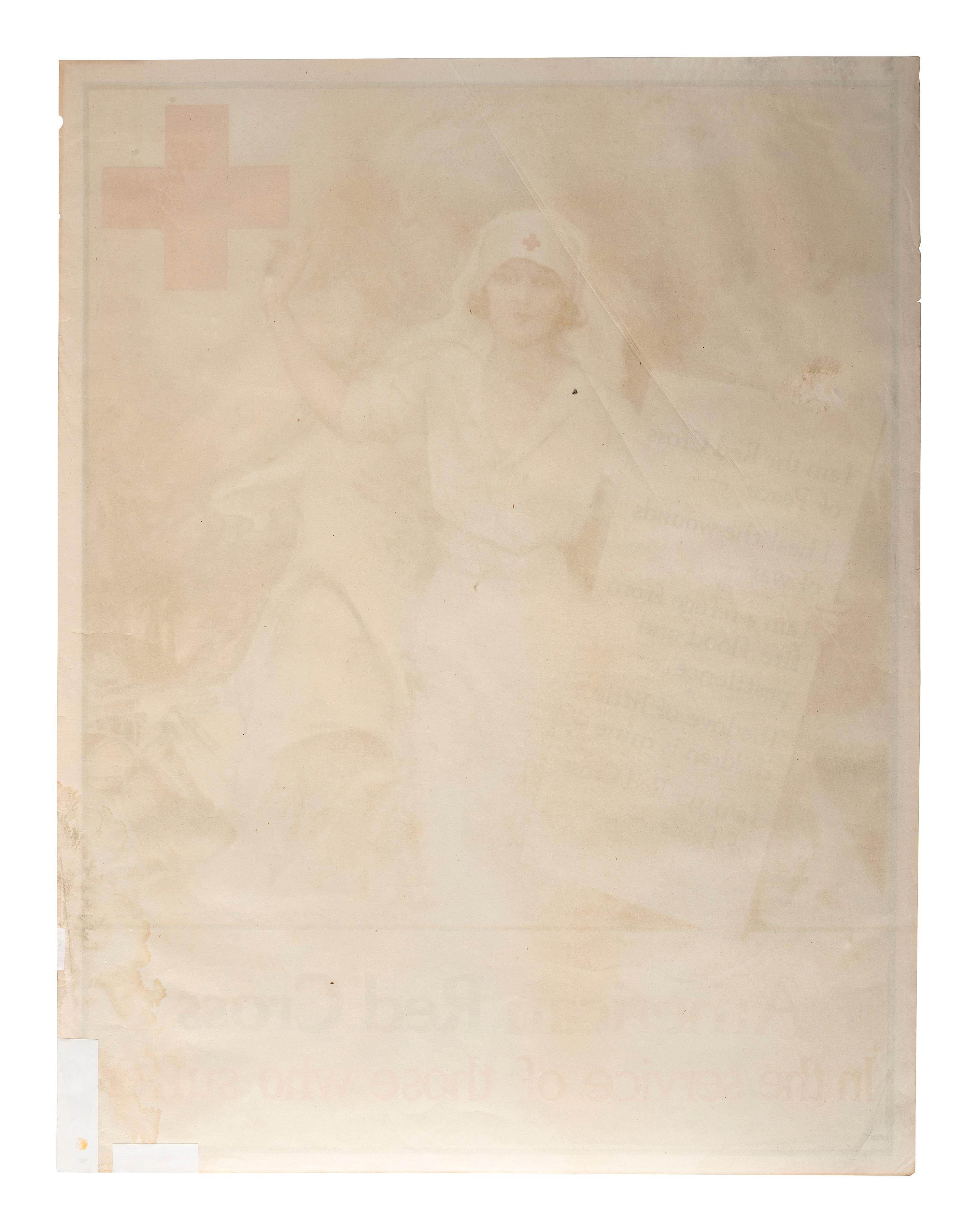 [AMERICAN RED CROSS]. BARTON, Clara (1821-1912). Autograph letter signed ("Clara Barton"). Oxford, MS, 15 January 1906. [ With :] WWI Red Cross poster, flag, and nurse's cap.