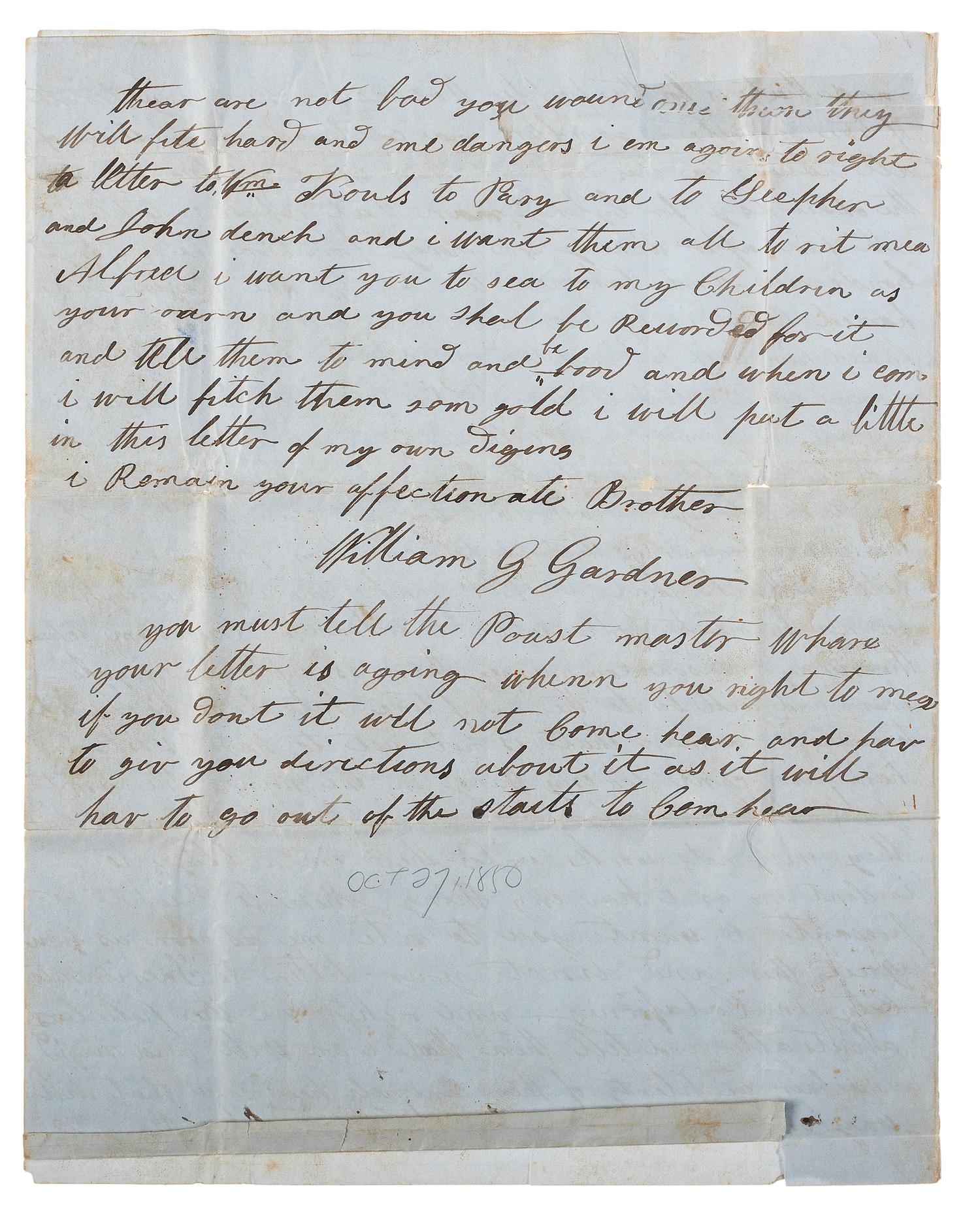 [MINING] California Gold Rush and more - letters, brochures, souvenirs.