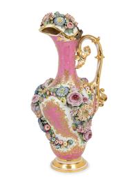 A Jacob Petit Porcelain Ewer