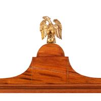 A Federal Parcel Gilt Mahogany, Holly and Ebony Breakfront Gentleman's Desk-and-Bookcase