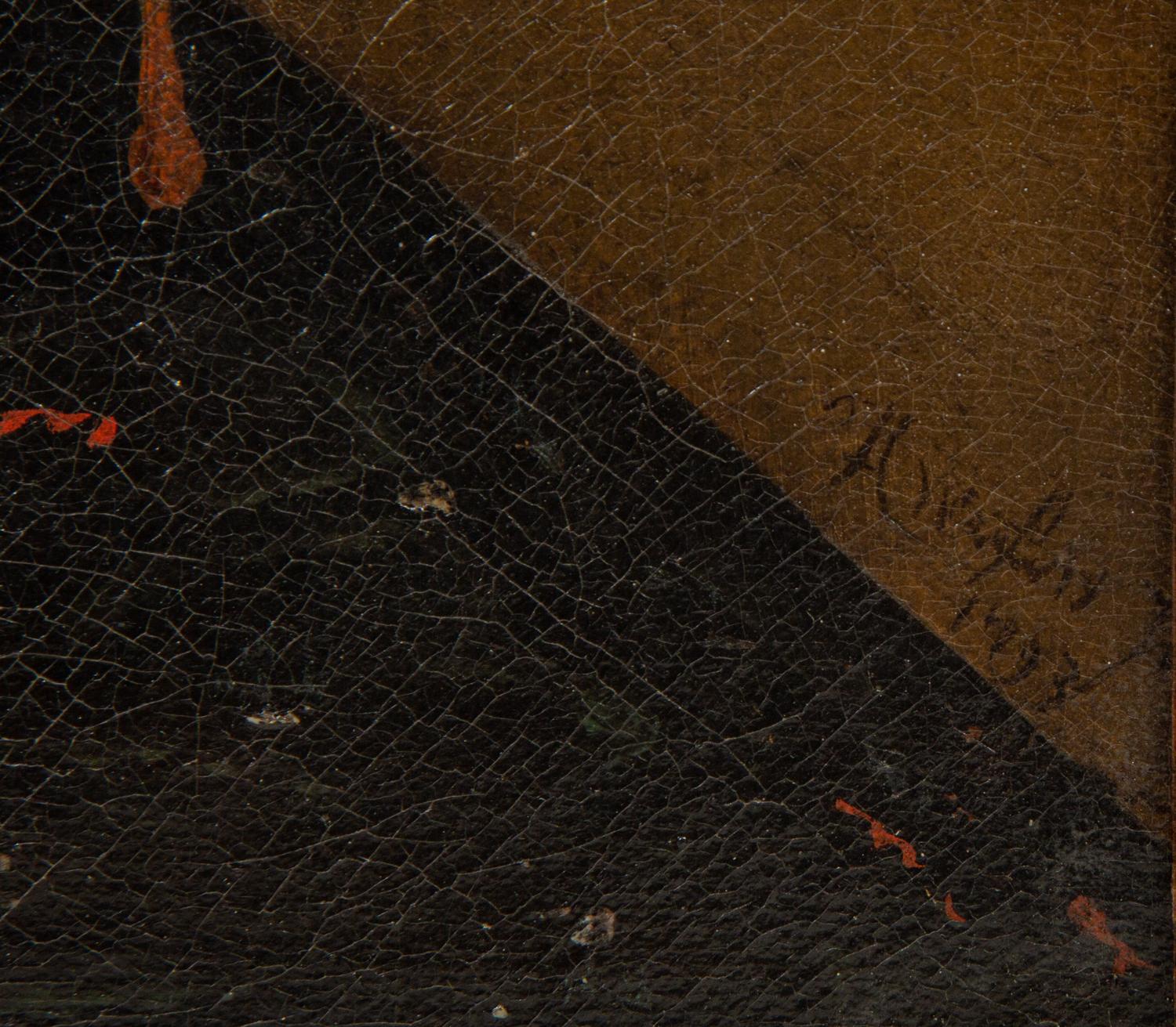 A Pair of Continental Painted Canvas Panels