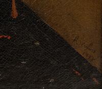 A Pair of Continental Painted Canvas Panels
