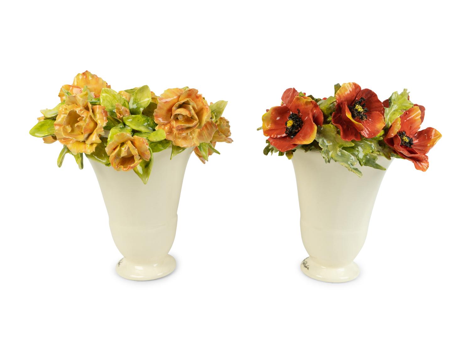 A Pair of Eva Gordon Ceramic Vases — 20TH CENTURY